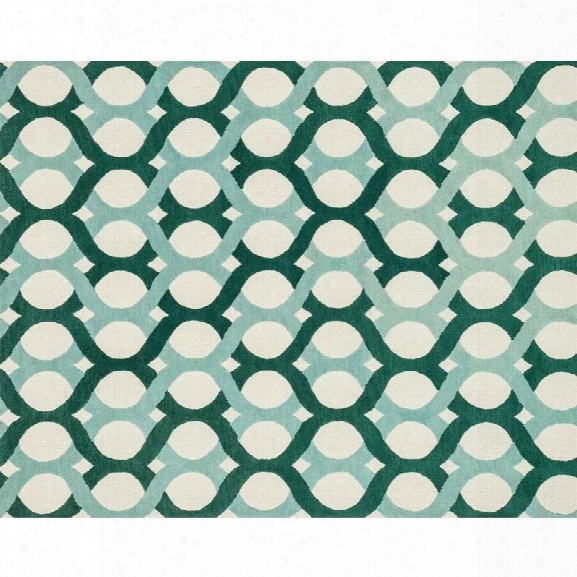 Loloi Weston 7'9 X 9'9 Hand Tufted Wool Rug In Blue And Green