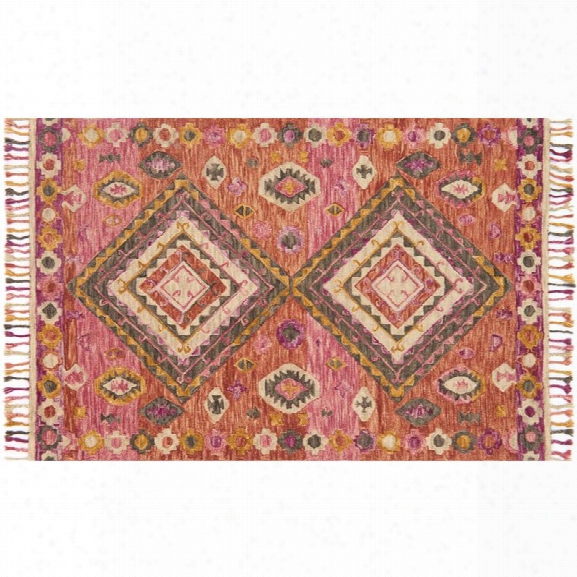 Loloi Zharah 9'3 X 13' Hand Hooked Wool Rug In Fiesta