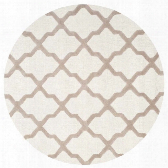 Safavieh Cambridge Ivory Transitional Rug - Round 10'