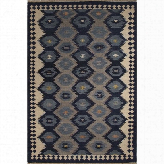 Jaipur Rugs Anatolia 9' X 12' Flat Weave Wool Rug In Blue And Gray