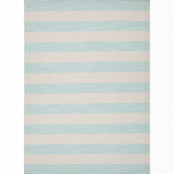 Jaipur Rugs Pura Vida 8' X 10' Flat Weave Wool Rug In Blue And Ivory