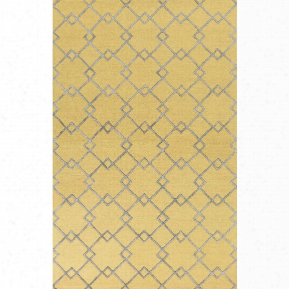 Kas Impressions 8' X 10'6 Hand-tufted Wool Rug In Gold