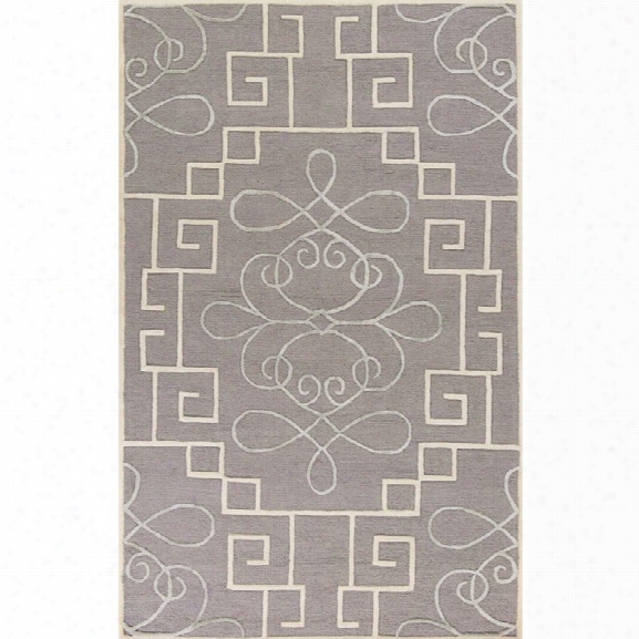 Kas Impressions 8' X 10'6 Hand-tufted Wool Rug In Gray