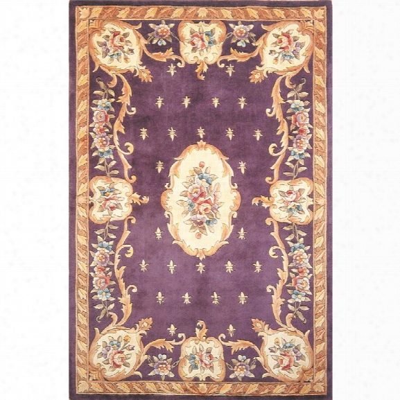 Kas Ruby 8' X 10'6 Hand-tufted Wool Runner Rug In Plum