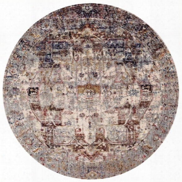 Loloi Anastasia 9'6 Round Rug In Slate