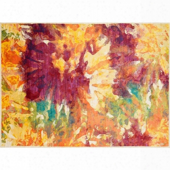 Loloi Madeline 7'7 X 10'5 Power Loomed Rug In Flame