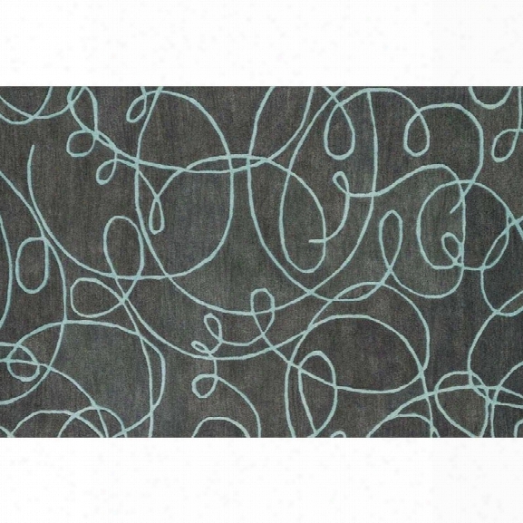 Loloi Nova 7'10 X 11' Wool Rug In Gray And Mist