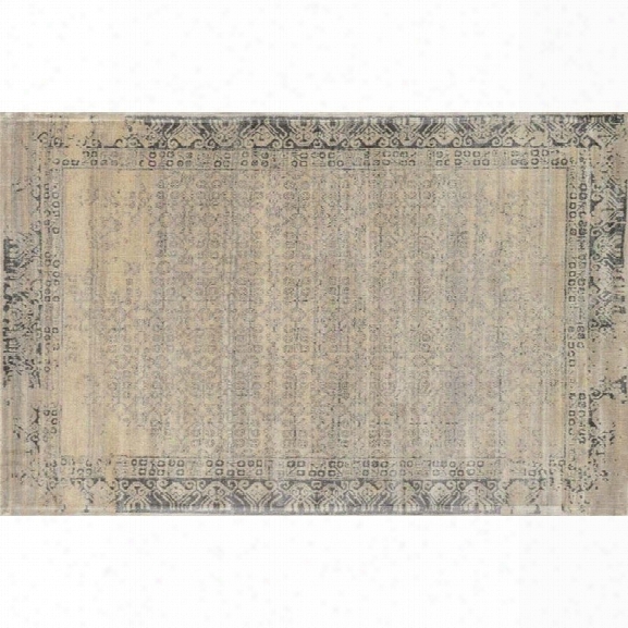 Loloi Nyla 5' X 7'6 Power Loomed Rug In Ivory And Charcoal