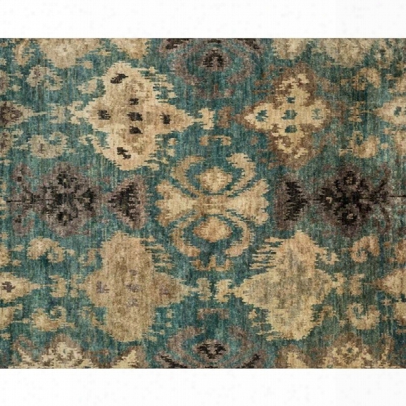 Loloi Xavier 9'6 X 13'6 Hand Knotted Jute Rug In Aqua