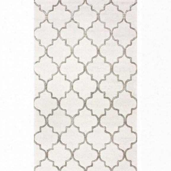 Nuloom 12' X 15' Hand Tufted Park Avenue Trellis Rug In Nickel