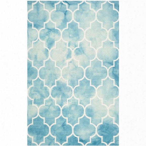 Safavieh Dip Dyed Turquoise Contemporary Rug - 9' X 12'