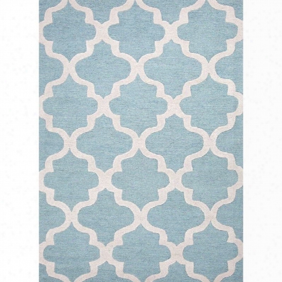 Jaipur Rugs City 12' X 15' Hand Tufted Wool Rug In Blue And Ivory