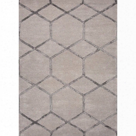 Jaipur Rugs City 9'6 X 13'6 Hand Tufted Wool Rug In Taupe And Gray