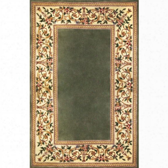 Kas Ruby 8' X 10'6 Hand-tufted Wool Runner Rug In Sage