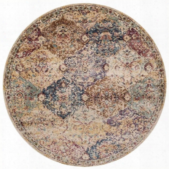 Loloi Anastasia 7'10 Round Rug In Ivory