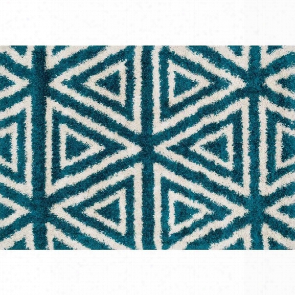 Loloi Cosma 7'7 X 10'5 Power Loomed Rug In Blue And Ivory