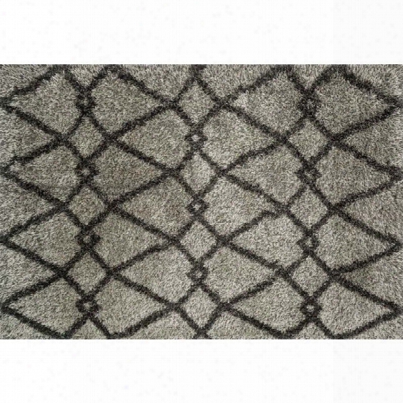 Loloi Cosma 7'7 X 10'5 Power Loomed Rug In Gray And Charcoal