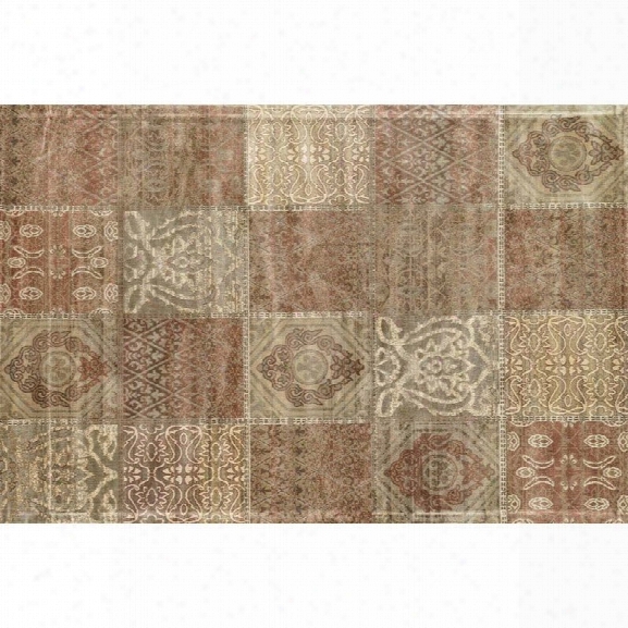 Loloi Nyla 5' X 7'6 Power Loomed Rug In Cinnamon And Beige