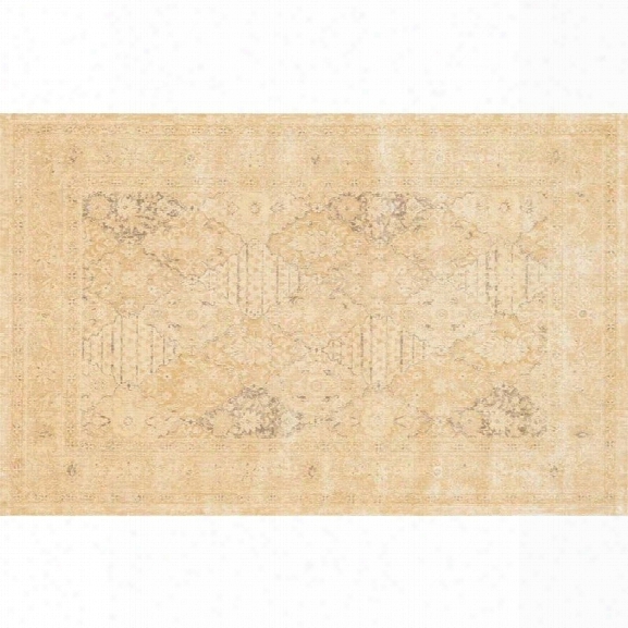 Loloi Nyla 5' X 7'6 Power Loomed Rug In Light Gold