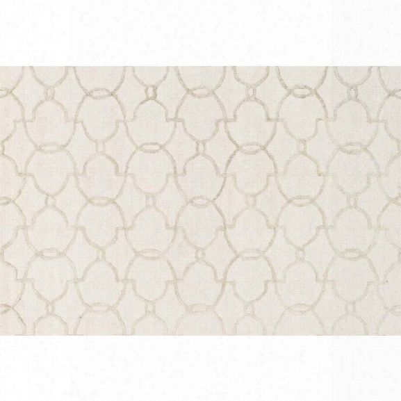 Loloi Panache 9'3 X 13' Hand Hooked Wool Rug In Ivory And Silver