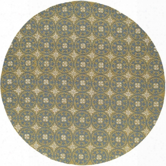 Momeni Veranda 9' X 9' Round Rug In Yellow