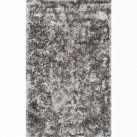 Nuloom 8' 6 X 11' 6 Hand Woven Latonia Silken Shaggy Rug In Silver