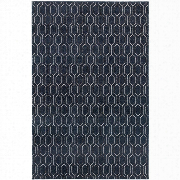 Oriental Weavers Ellerson 9'10 X 12'10 Machine Woven Rug In Navy