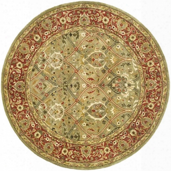 Safavieh Persian Legend Light Green Traditional Rug - Round 10'