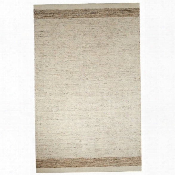 Jaipur Rugs Alton 8' X 10' Solids Handloom Wool Rug In Ivory And Beige