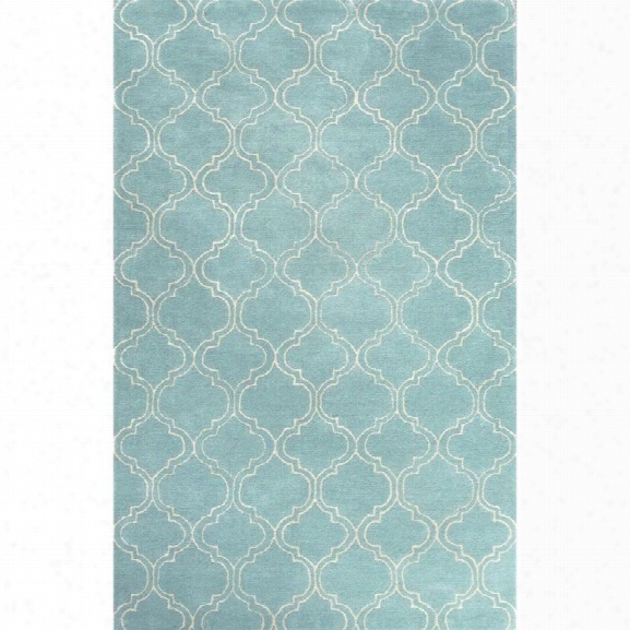 Jaipur Rugs Baroque 8' X 11' Hand Tufted Wool Rug In Blue And Ivory