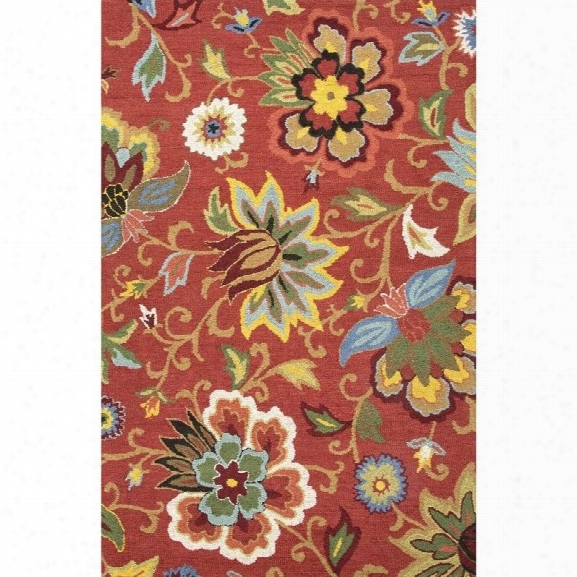 Jaipur Rugs Hacienda 9' X 12' Hand Tufted Wool Rug In Red And Blue