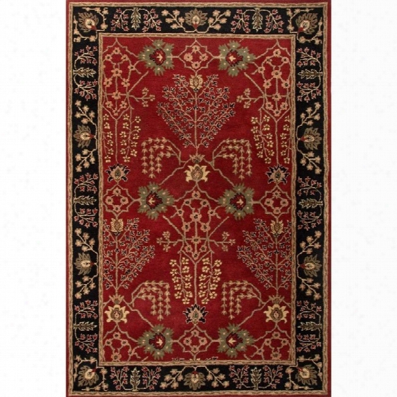 Jaipur Rugs Poeme 9' X 12' Hand Tufted Wool Rug In Red And Black