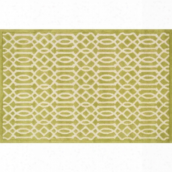 Loloi Brighton 9'3 X 13' Hand Hooked Wool Rug In Apple Green