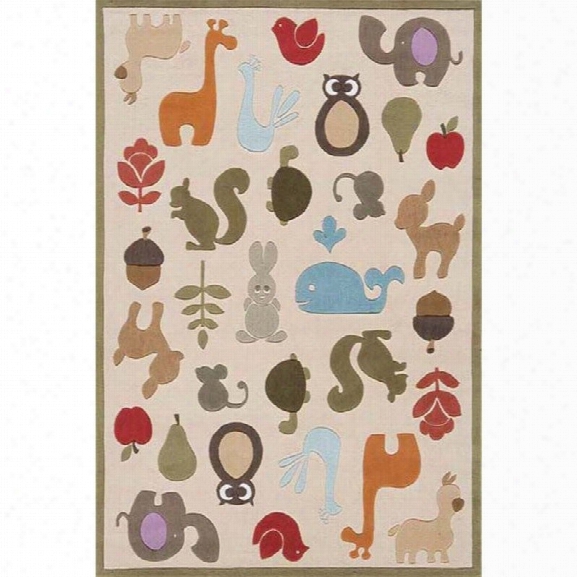 Momeni Lil Mo Whimsy 8' X 10' Rug In Ivory