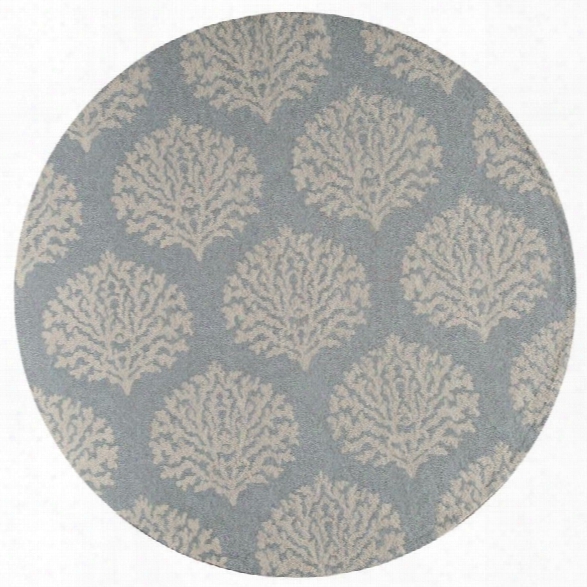 Momeni Veranda 9' X 9' Round Rug In Blue