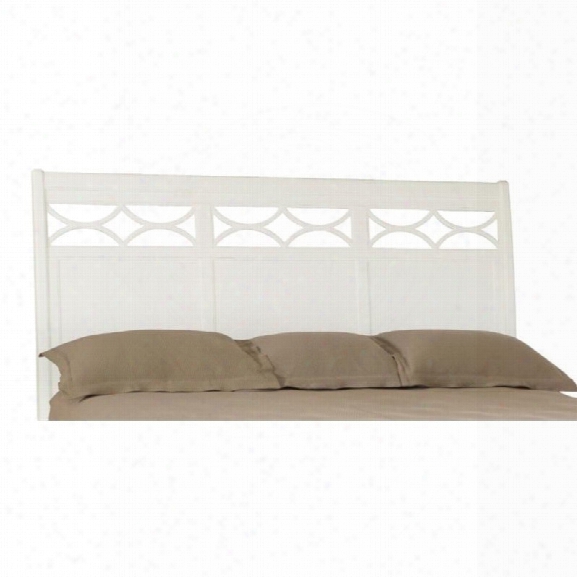 American Drew Lynn Haven King Sleigh Headboard In White