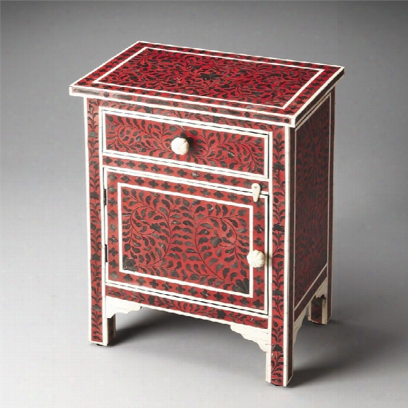 Butler Specialty Heritage Kayla End Table In Bone Inlay