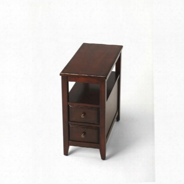 Butler Specialty Plantation Cherry 2 Drawer Marcus End Table