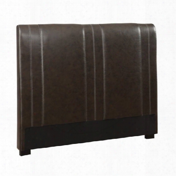 Coaster Caleb King Faux Leather Headboard In Brown