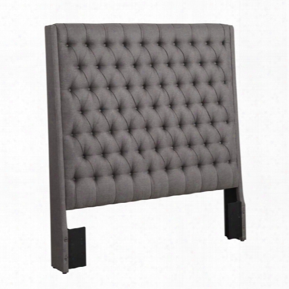 Coaster Uphostered King Panel Headboard In Gray