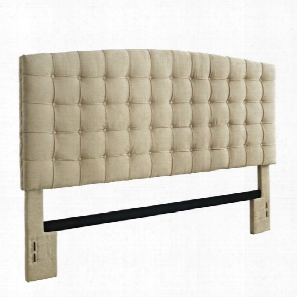 Dorel Living King Tufted Panel Headboard In Beige