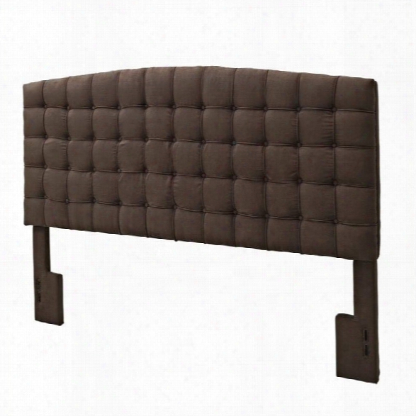 Dorel Living King Tufted Panel Headboard In Brown