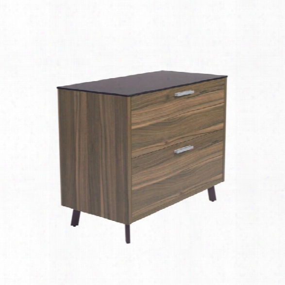 Eurostyle Hart 2 Drawer Lateral File Cabinet In Black