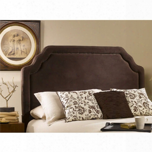 Hillsdale Carlyle Upholstered Full Queen Panel Headboard In Brown