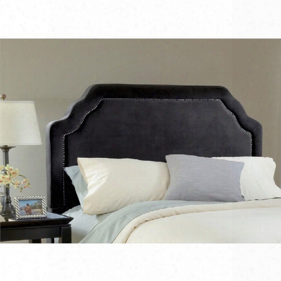 Hillsdale Carlyle Upholstered King Panel Headboard In Black
