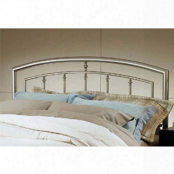 Hillsdale Claudia Full Queen Spindle Headboard In Matte Nickel