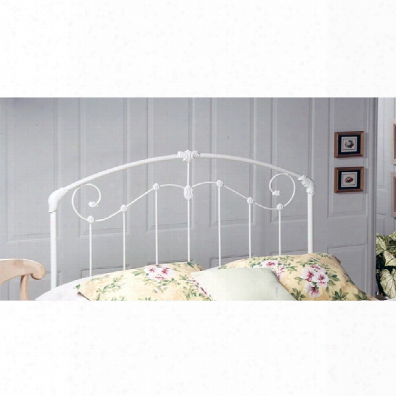 Hillsdale Maddie King Spindle Headboard In Glossy White