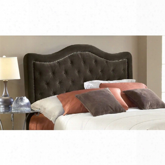 Hillsdale Trieste Upholstered King Panel Headboard In Brown