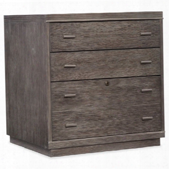 Hooker Furniture House Blend 3 Drawer Lateral File Cabinet In Gray