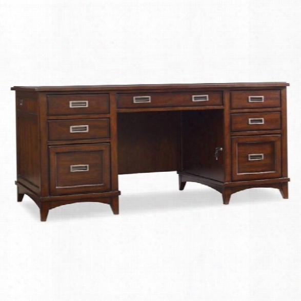 Hooker Furniture Latitude Executive Desk In Walnut